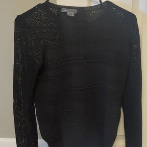 Vince Women's Black Textured Sweater